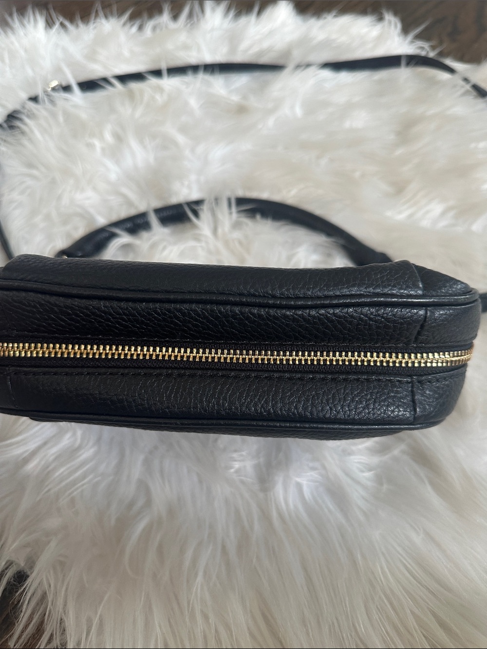 kate spade Black Pebbled Leather Crossbody with Gold Hardware - Picture 5 of 8